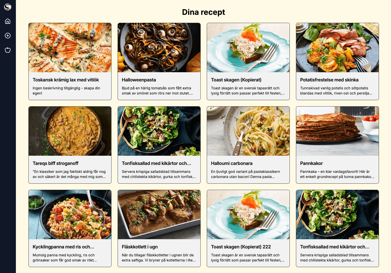 Mina-Recept.se preview